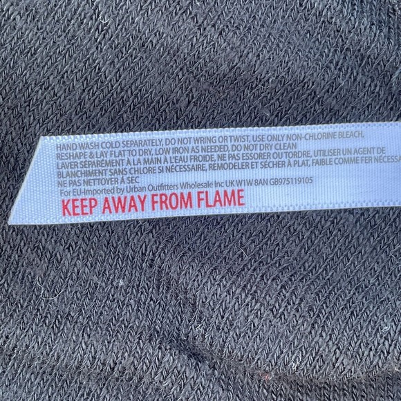 Free People Top/Sweater Womens Size S/P Black w/Grey Collar Raw Hem 'Intimately' - Picture 9 of 11